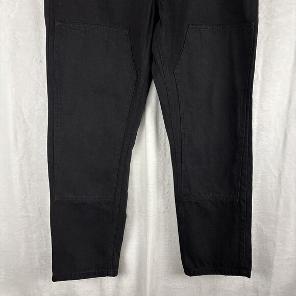 Supply & Demand Straight Leg Double Knee Black Denim Pants Size XL (38x31) NWT - Picture 2 of 7
